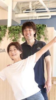 パーソナルトレーニング　中高年女性